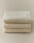 优品棉质梳洗台毛巾套装(3 条套装)