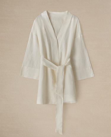 LINEN DRESSING GOWN LINEN DRESSING GOWN