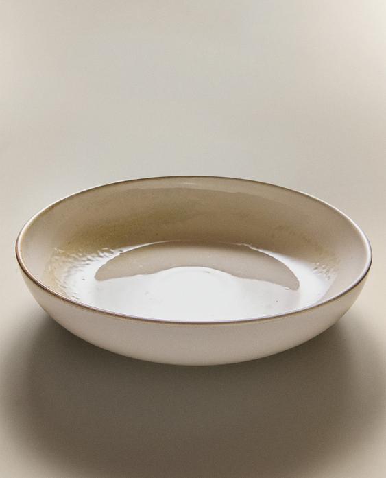 LARGE ECRU SALAD BOWL