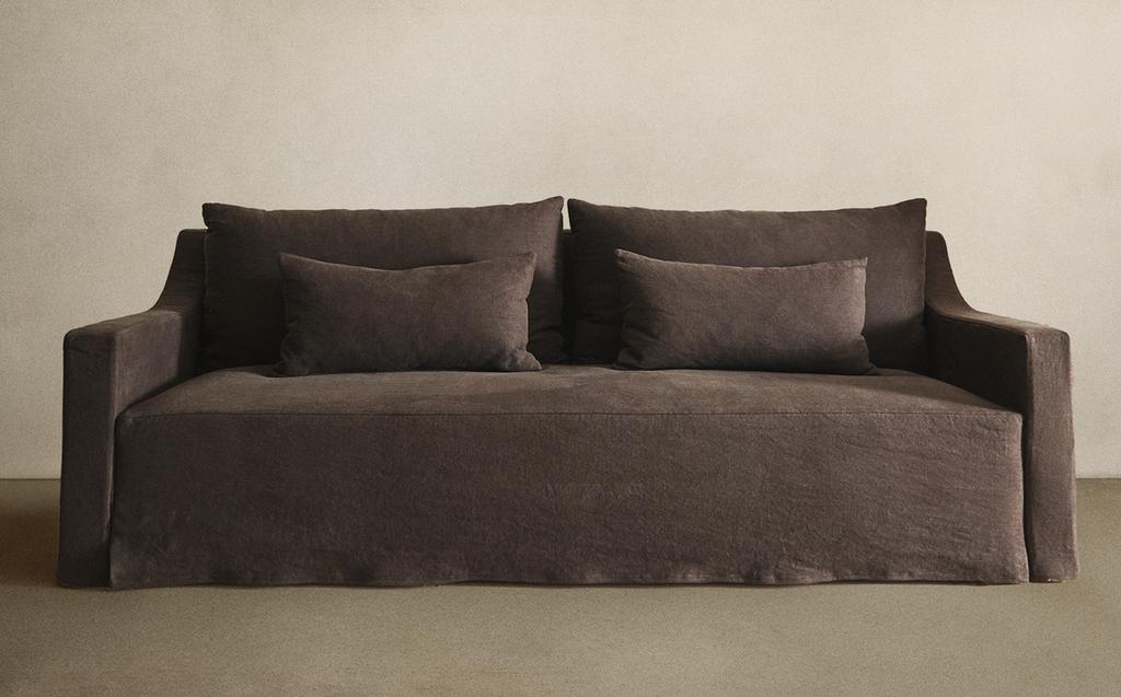 水洗亚麻可拆卸沙发