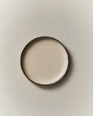 复古边缘瓷制面包盘