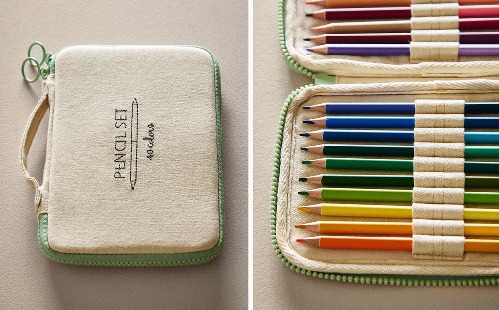 KIDS' CASE WITH 20 COLOURED PENCILS