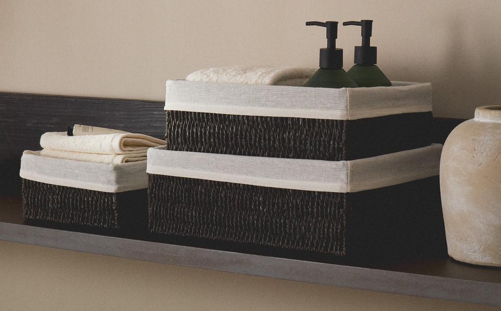 棉质内衬矩形篮筐