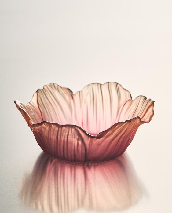 花朵玻璃碗