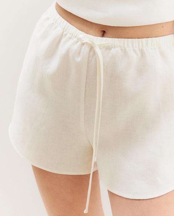 LINEN SHORTS