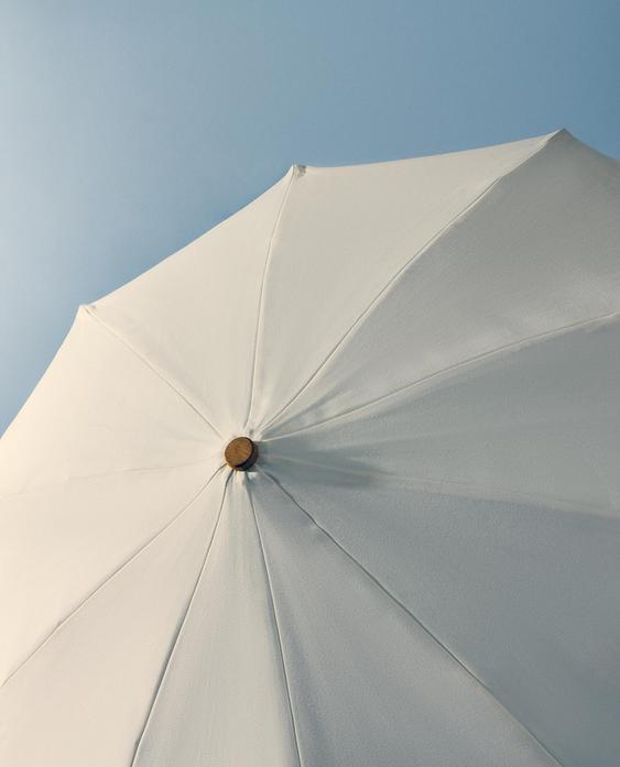 BEACH UMBRELLA WITH CONTRAST EDGE (ø 160CM)