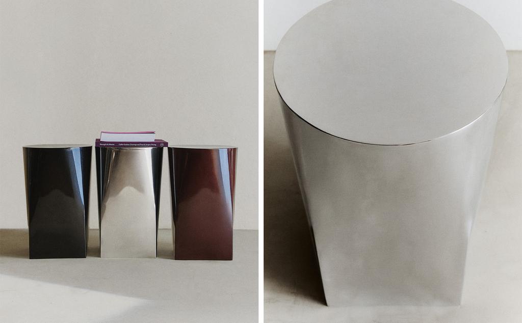 STAINLESS STEEL SIDE TABLE