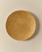 GOLDEN IRREGULAR GLASS DESSERT PLATE