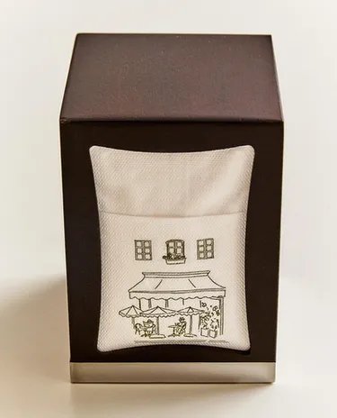 咖啡主题餐巾纸和餐巾架套装