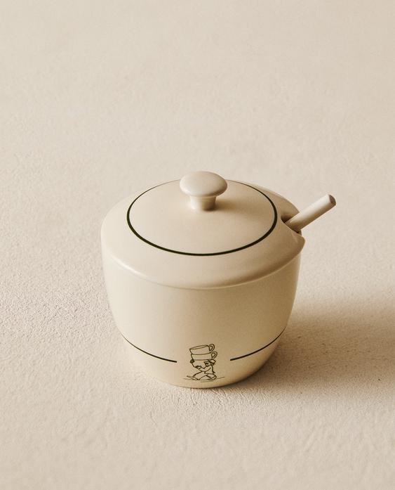 咖啡馆炻瓷糖罐