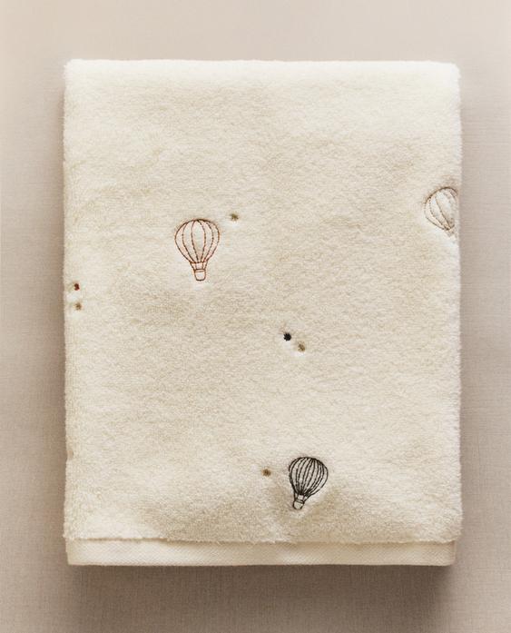 气球饰儿童毛巾