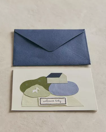 WELCOME BABY DONKEY CARD