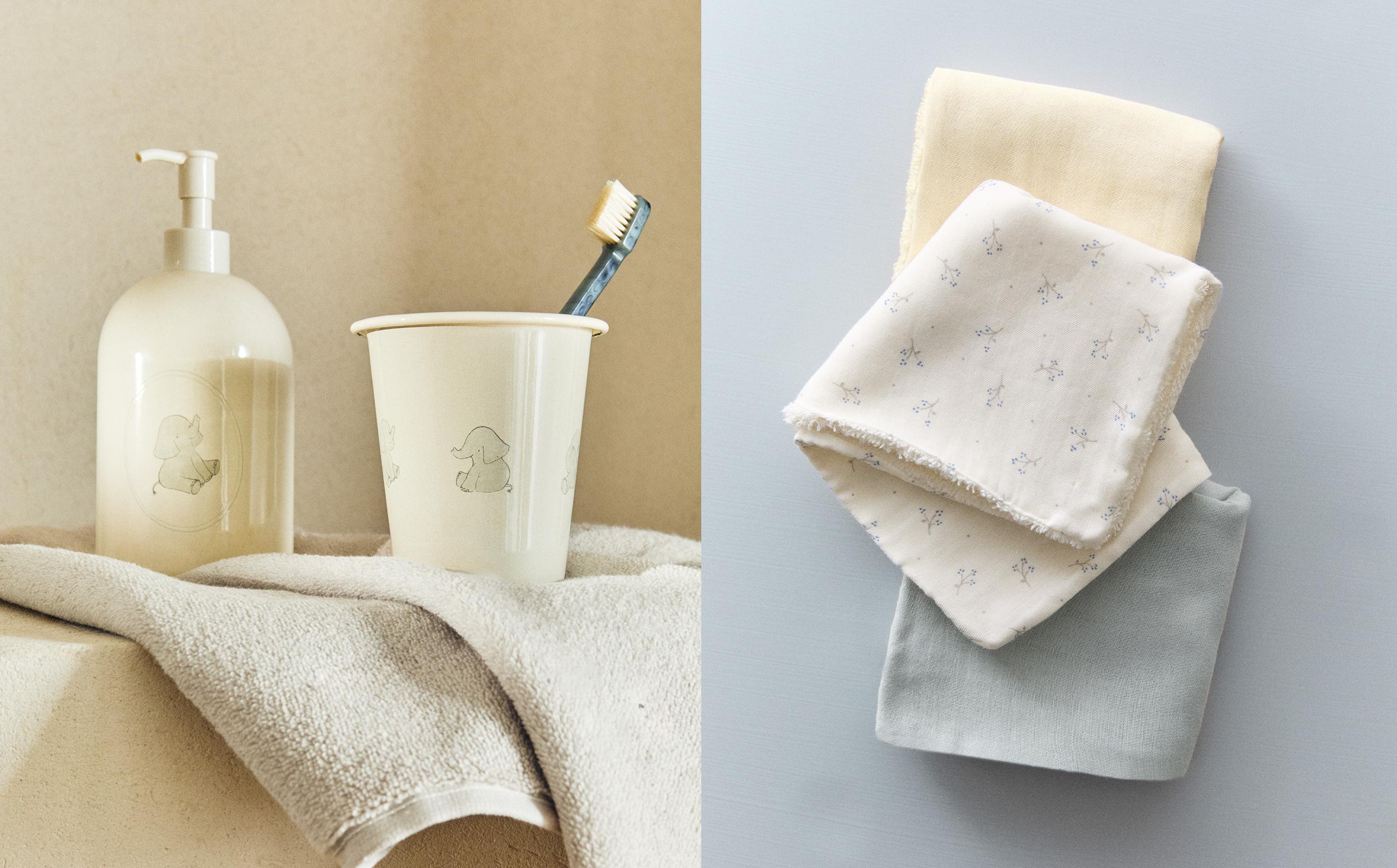 CHILDREN'S ELEPHANT BATHROOM ACCESSORIES