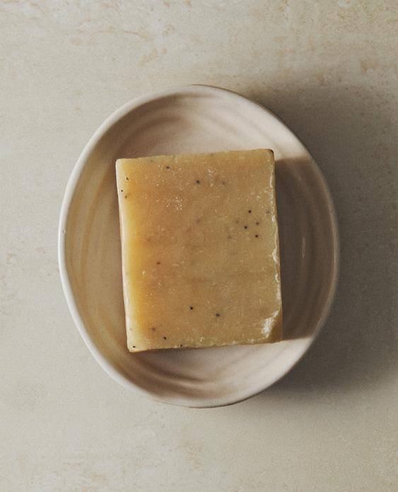 纹理陶瓷浴室香皂盒