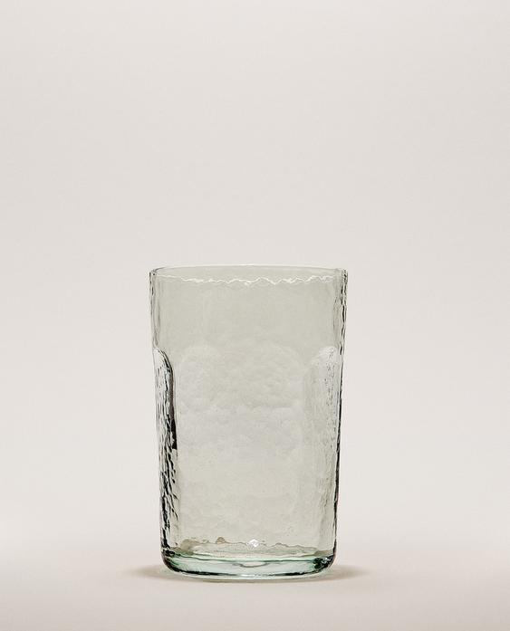 HAMMERED GLASS SOFT DRINK TUMBLER HAMMERED GLASS SOFT DRINK TUMBLER