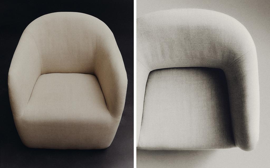 LINEN ACCENT CHAIR