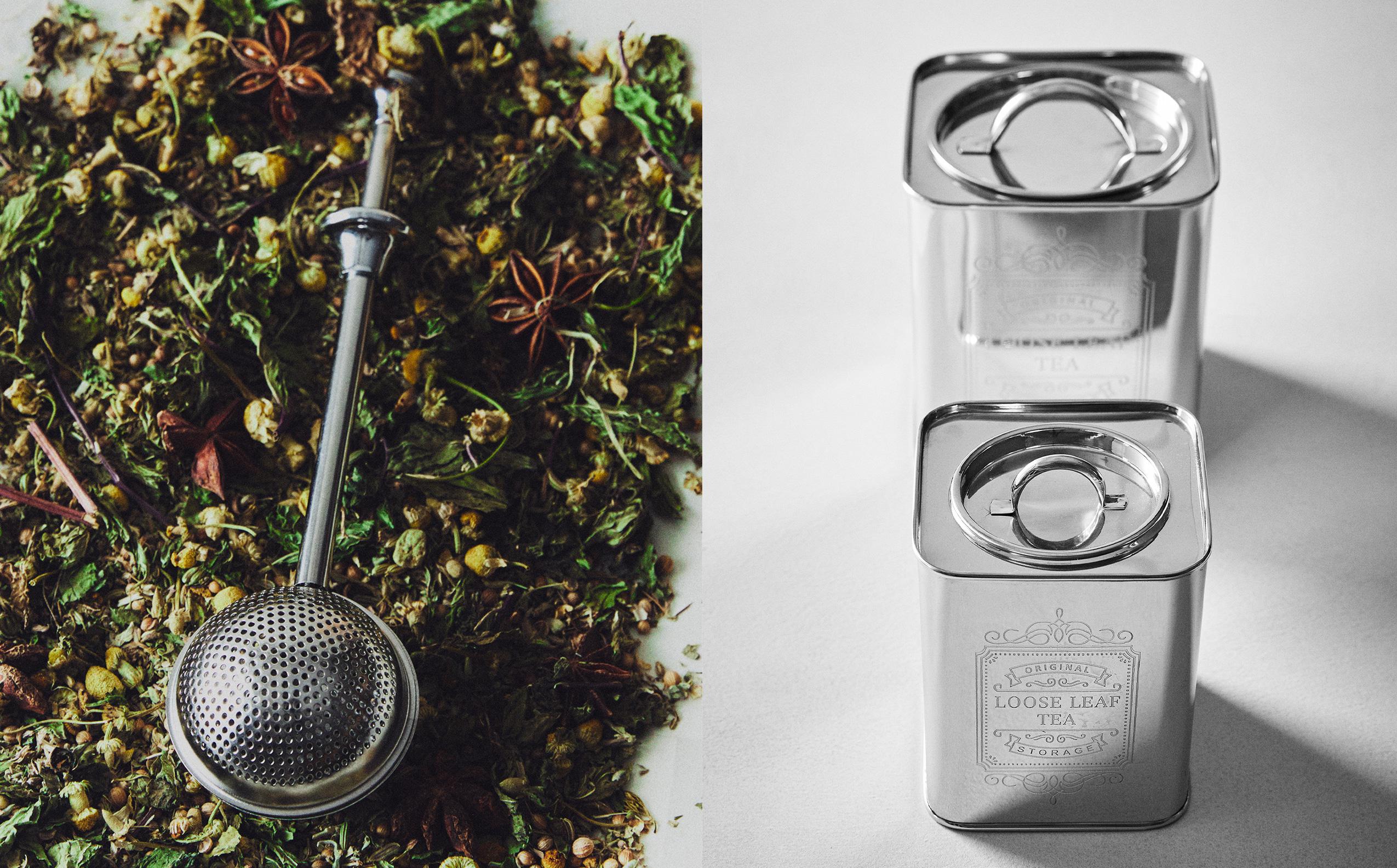 INFUSER AND STORAGE TINS