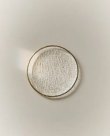 金色浮雕玻璃面包盘