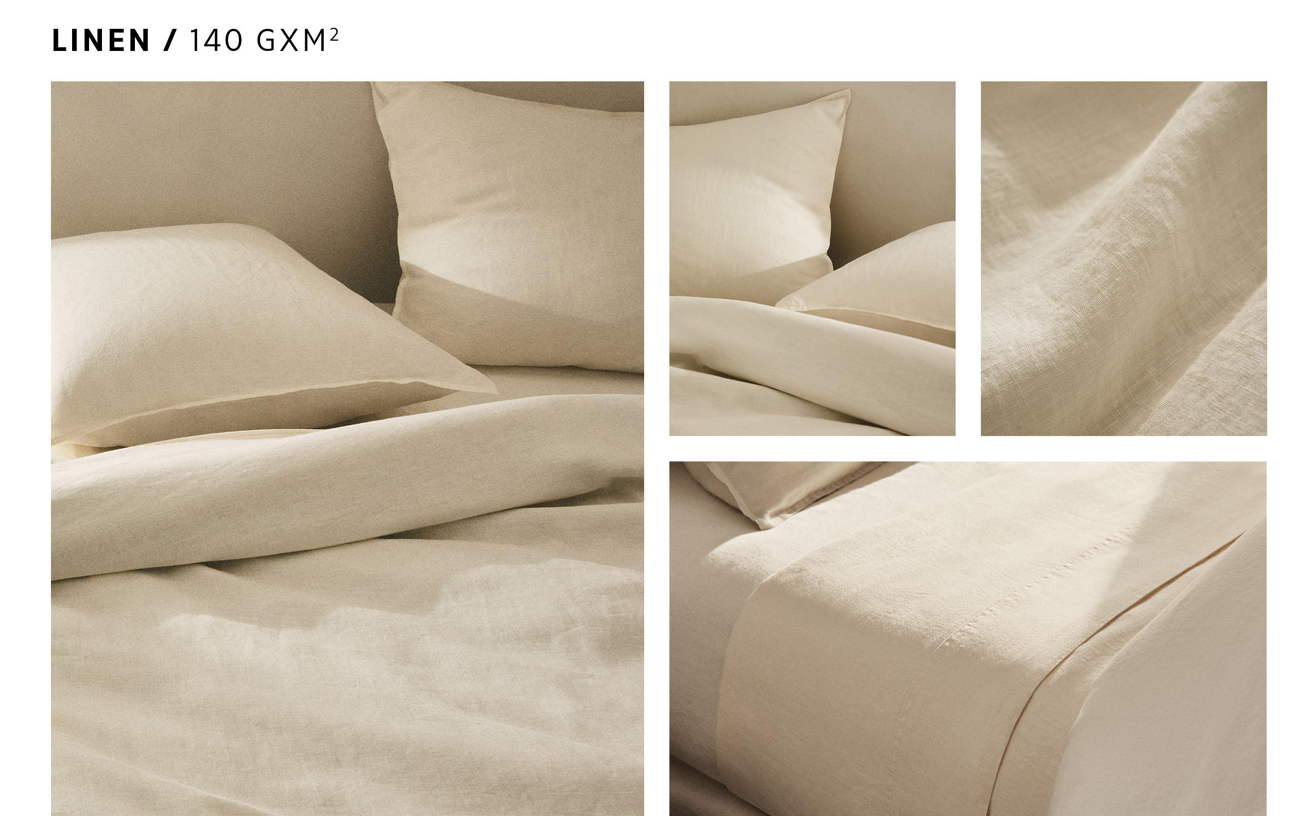 (140 GXM²) LINEN SHEET SET