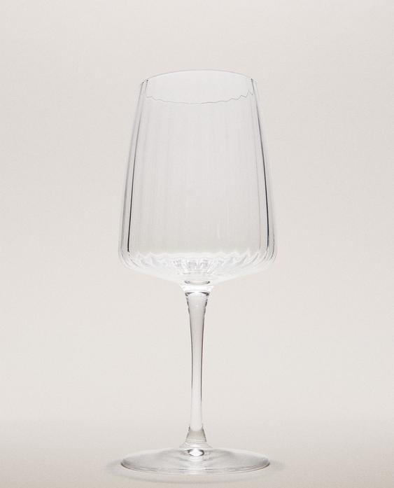 LARGE GLASS WITH LINES