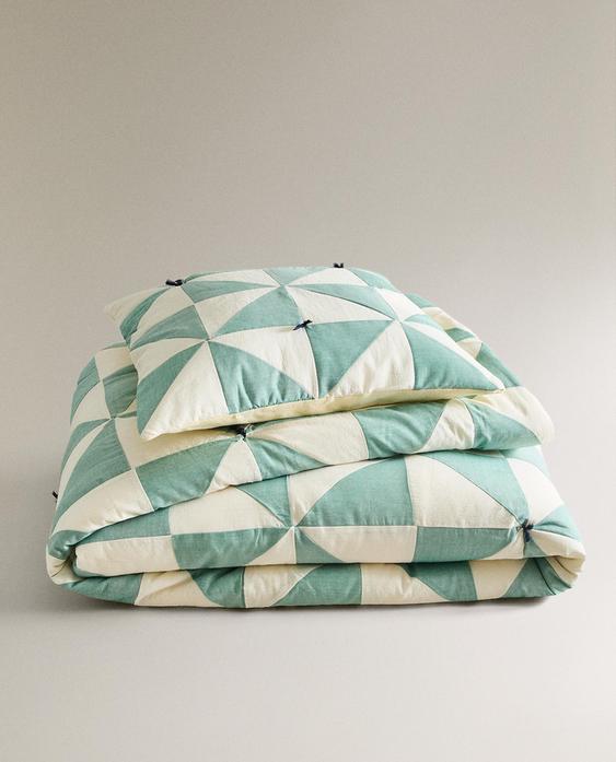 KIDS' PATCHWORK QUILTED BEDSPREAD