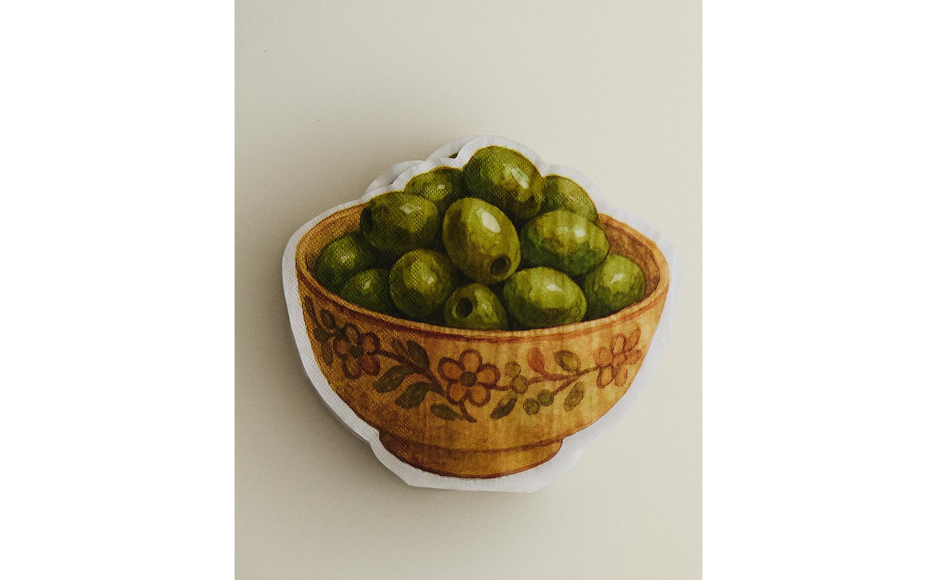 PACK OF OLIVE PAPER NAPKINS (PACK OF 20) PACK OF OLIVE PAPER NAPKINS (PACK OF 20)