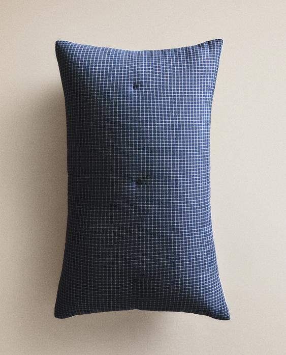 KIDS' REVERSIBLE MUSLIN QUILTED CUSHION COVER