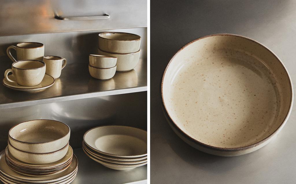 STONEWARE DINNER SET