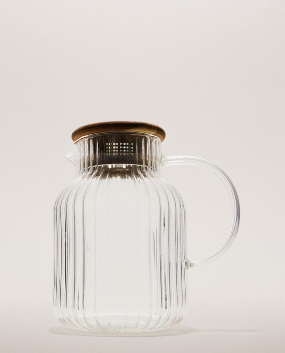 BOROSILICATE GLASS JUG WITH FILTER BOROSILICATE GLASS JUG WITH FILTER