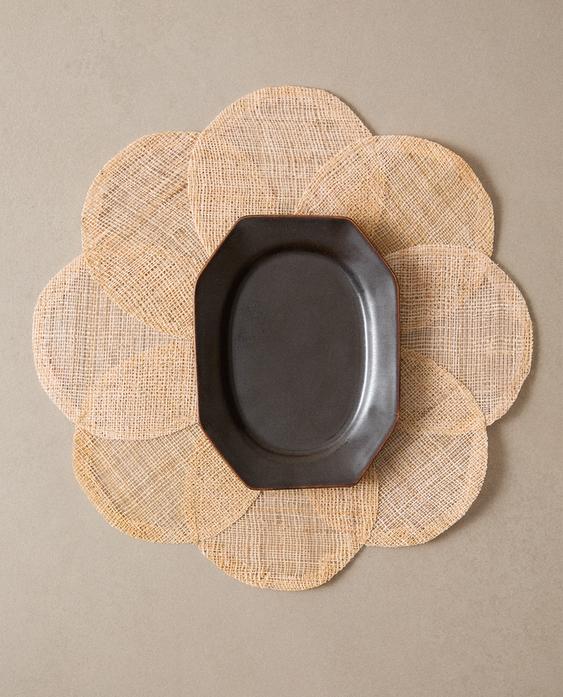 FLOWER RAMIE PLACEMAT FLOWER RAMIE PLACEMAT