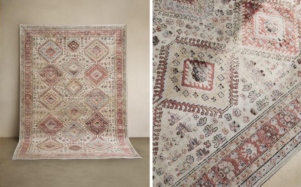 复古风效果长方形地毯