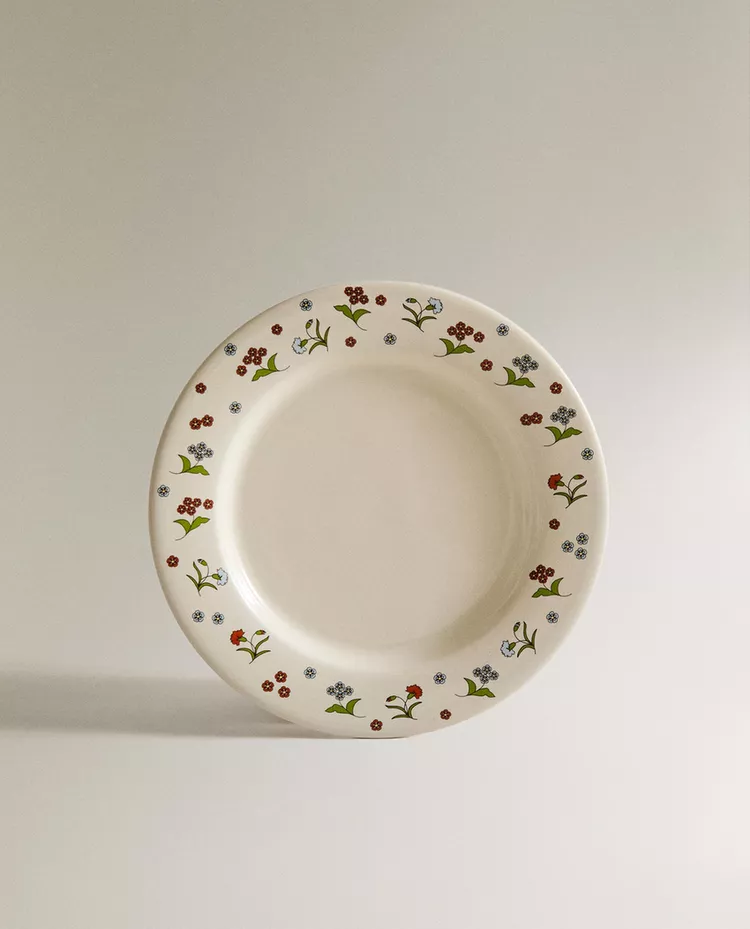 儿童花卉炻瓷餐盘 儿童花卉炻瓷餐盘