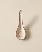 PORCELAIN SOUP SPOON WITH DESIGN