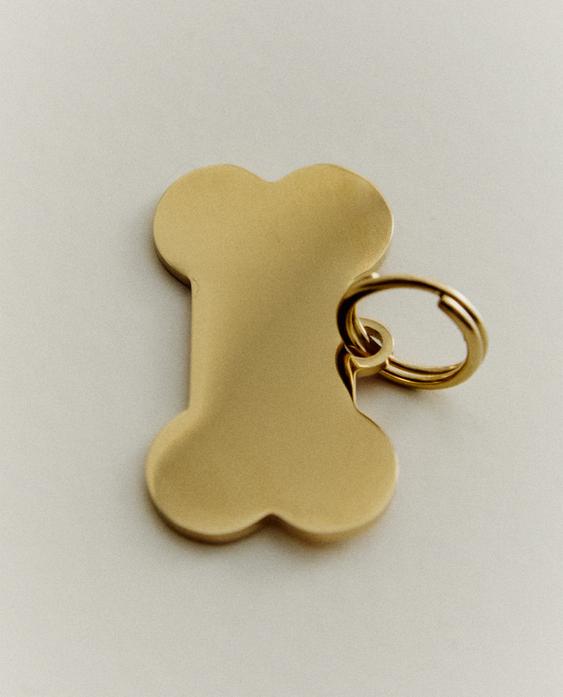 骨头造型不锈钢宠物挂饰