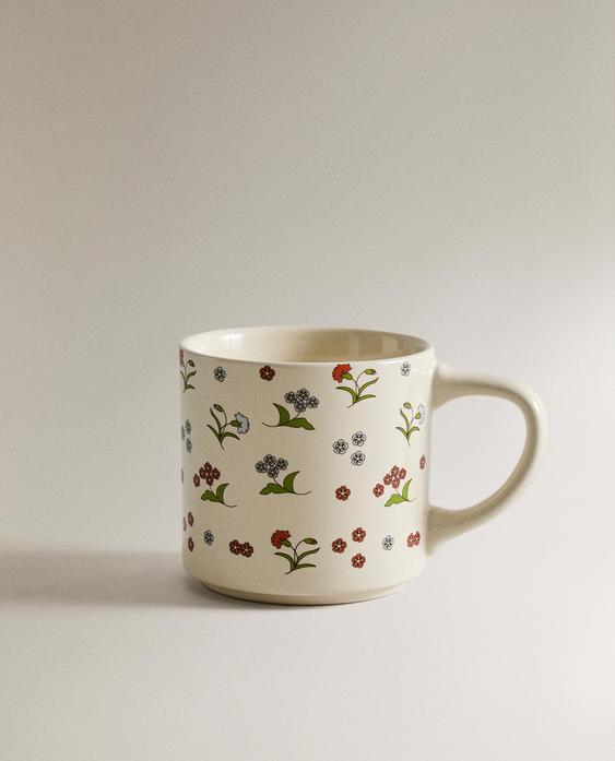 儿童花卉马克杯