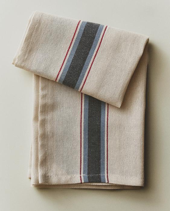 STRIPED COTTON TEA TOWEL