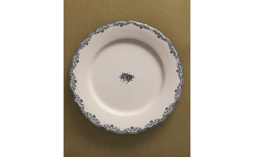 局部装饰图案陶器浅盘