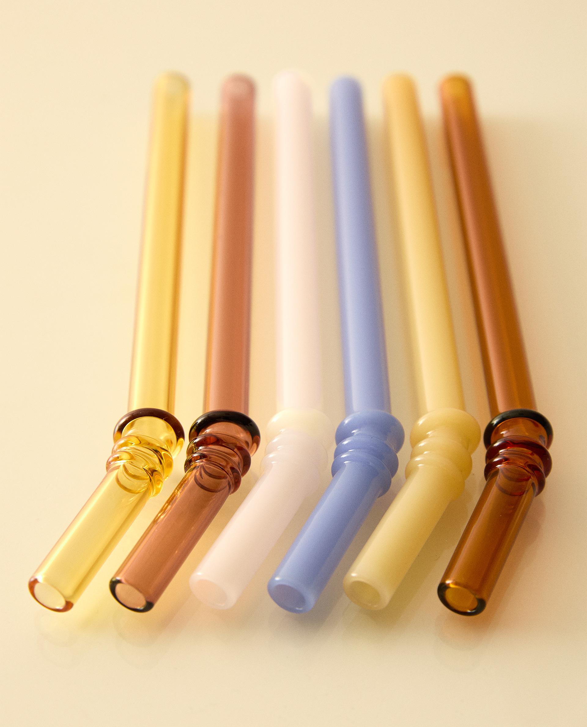 SET OF GLASS STRAWS