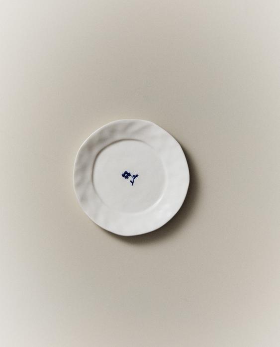 花卉瓷制面包盘