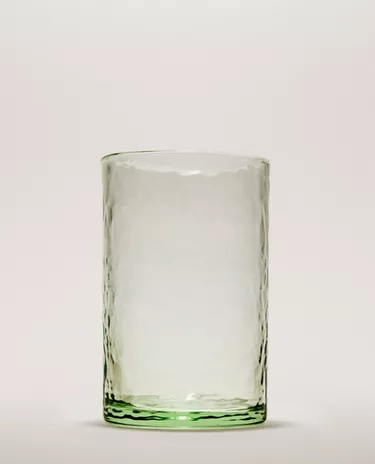 HAMMERED EFFECT GLASS SOFT DRINK TUMBLER HAMMERED EFFECT GLASS SOFT DRINK TUMBLER