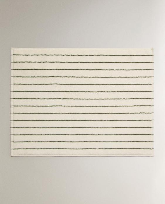 COLOURED STRIPE BATH MAT