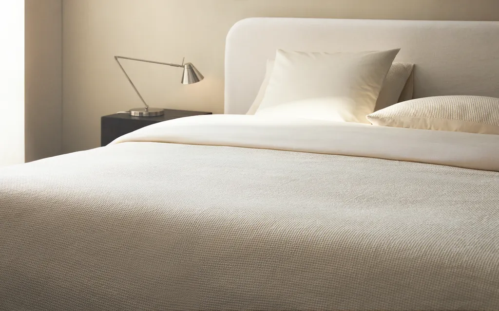 MINI WAFFLE-KNIT COTTON DUVET COVER