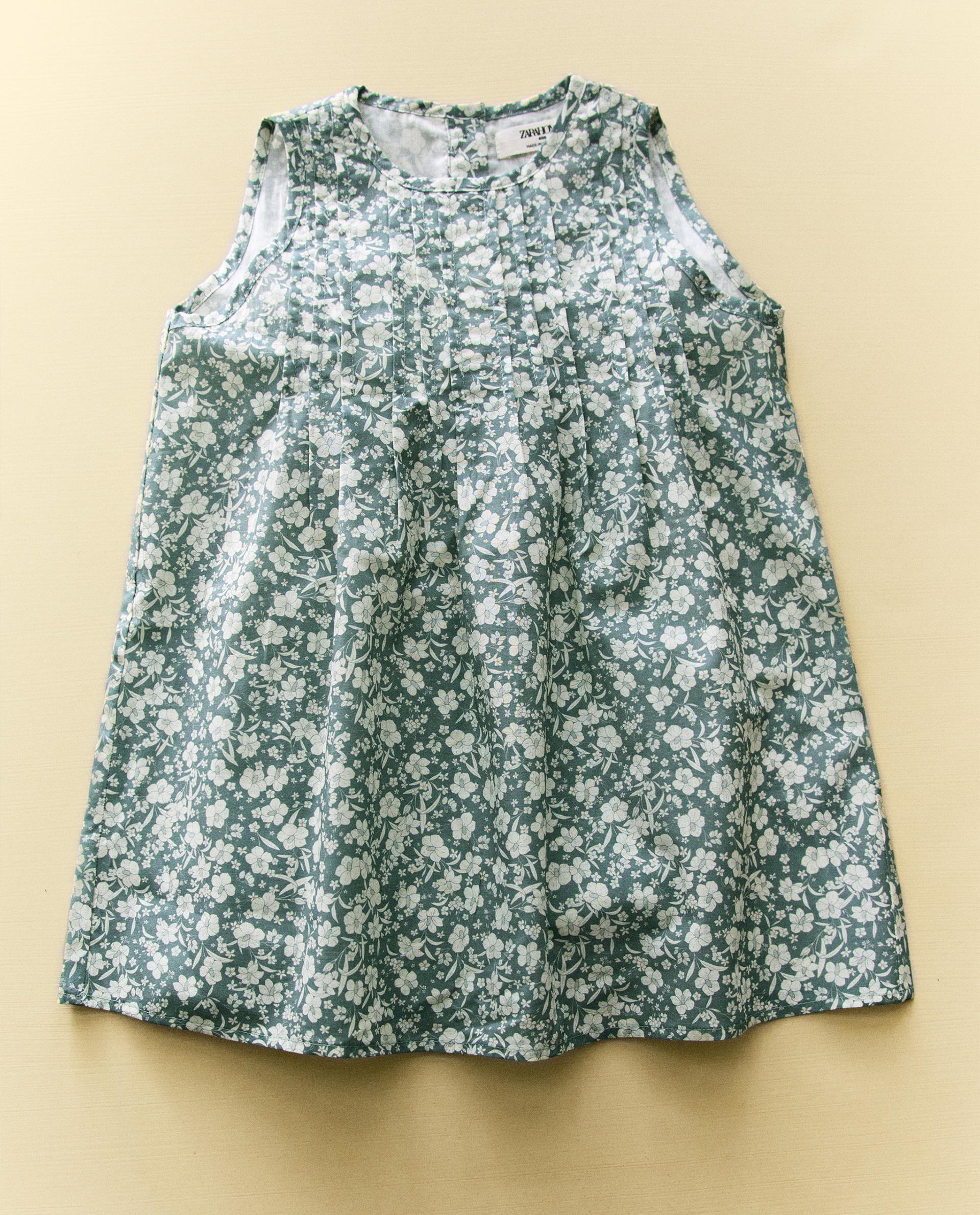 CHILDREN'S TROPICAL FLORAL COTTON DRESS