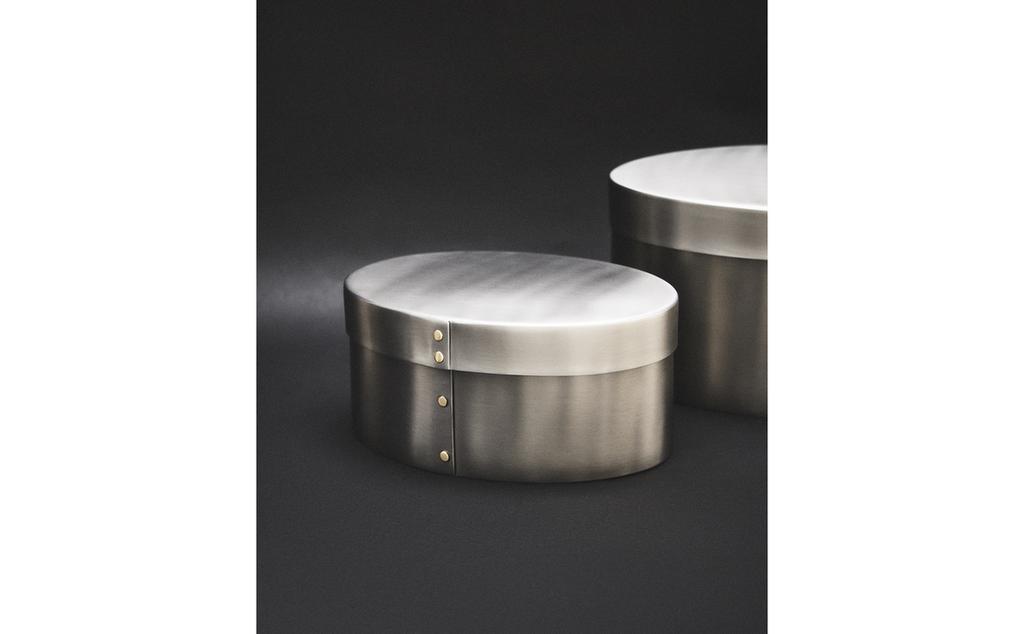 OVAL STAINLESS STEEL BOX