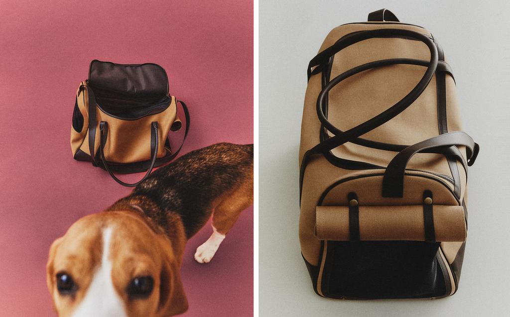 LEATHER PET CARRIER
