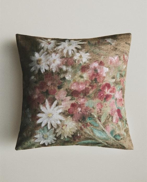 FLORAL CUSHION COVER FLORAL CUSHION COVER