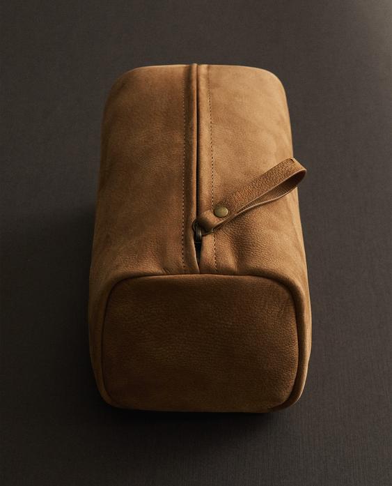 柔软皮革洗漱包