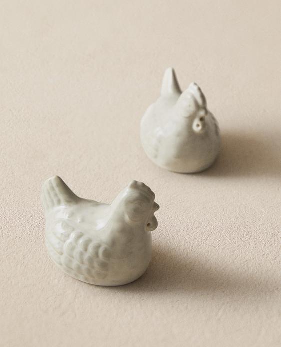 母鸡造型盐罐和胡椒罐套装