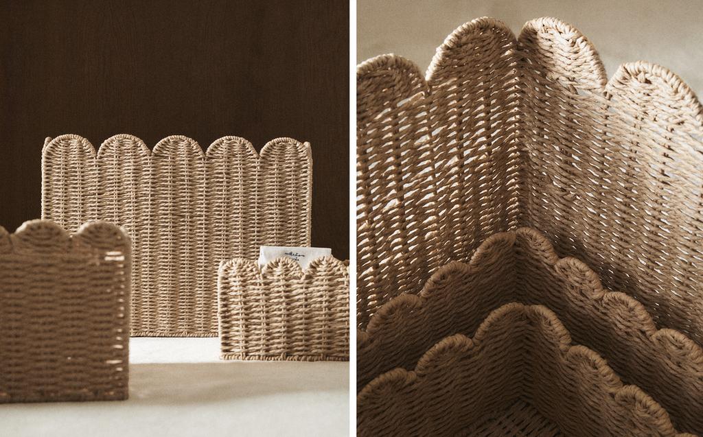 LARGE SCALLOPED BASKET