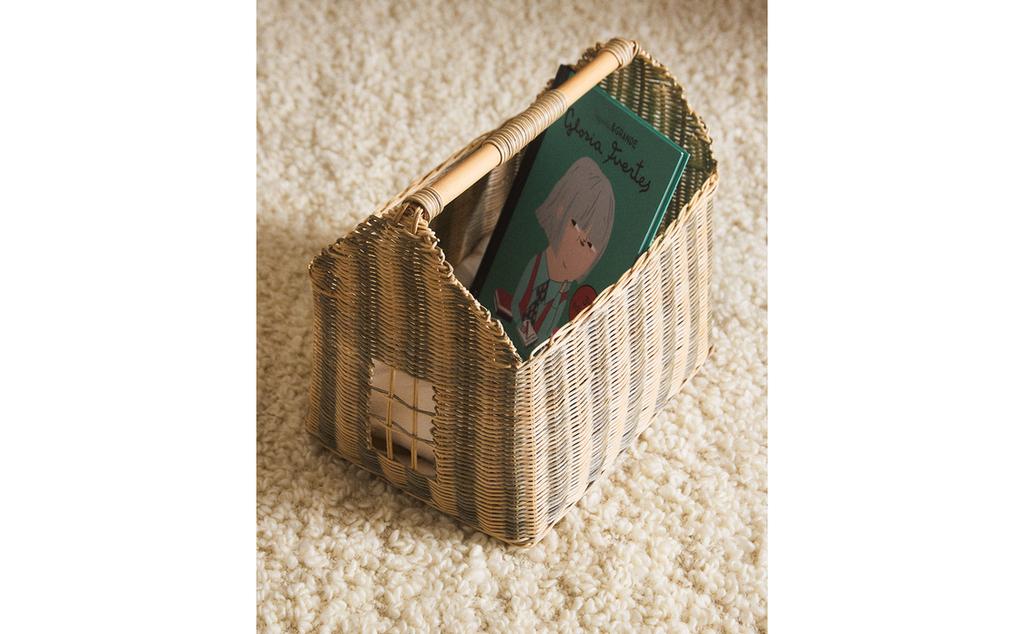 KIDS’ STRIPED HOUSE BASKET